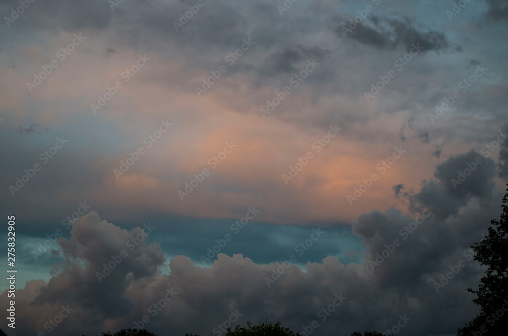 Storm clouds. The sky a background. Storm's coming.