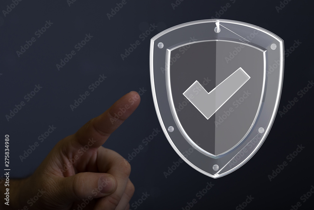 security data code digital in hand security data code digital in hand