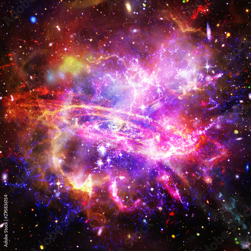 Galaxy and stars. The elements of this image furnished by NASA. © wowinside