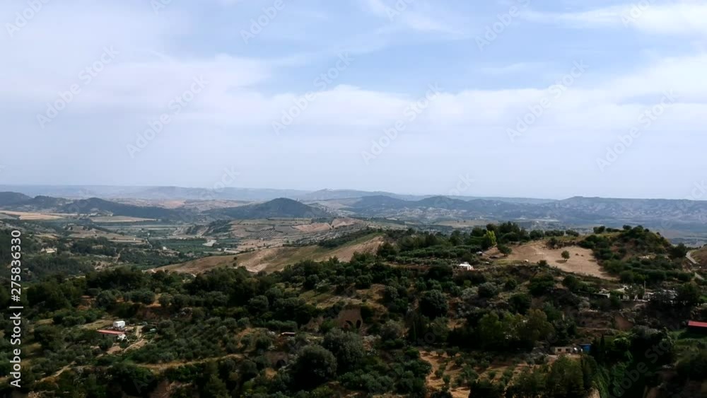 Aerial panoramic view of old town Tursi in Basilicata region, Italy Aerial panoramic view of old town Tursi in Basilicata region, Italy