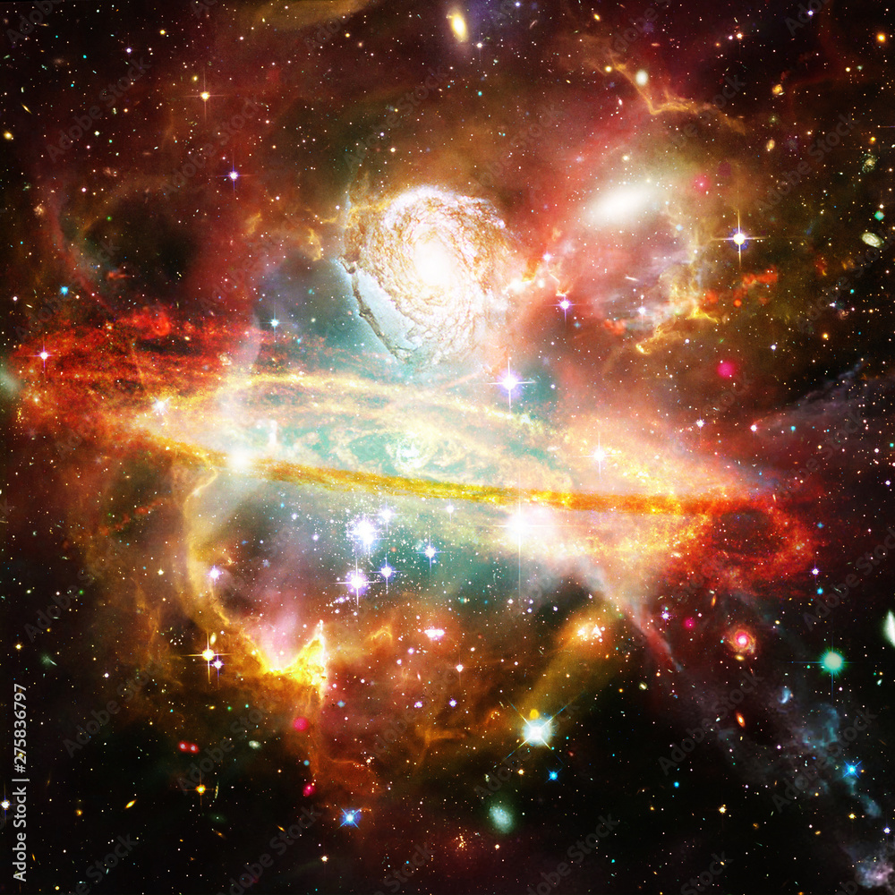 Fototapeta premium Galaxy and stars. The elements of this image furnished by NASA.