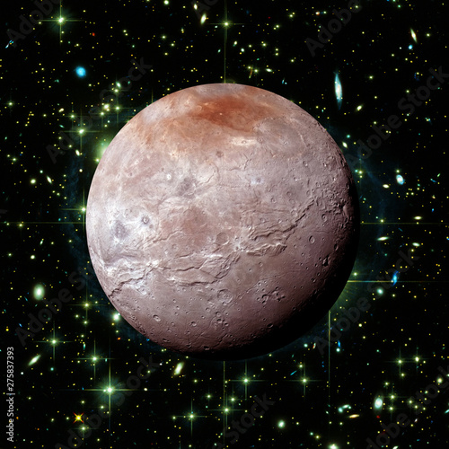 Pluto. Dwarf planet of the solar system. The elements of this image furnished by NASA.