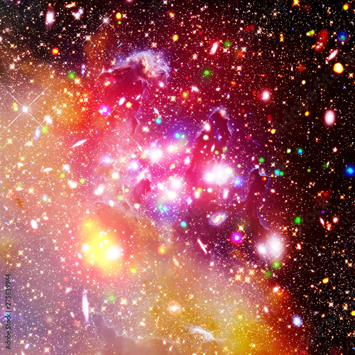 Marvelous galaxy in a deep space. The elements of this image furnished by NASA. © wowinside