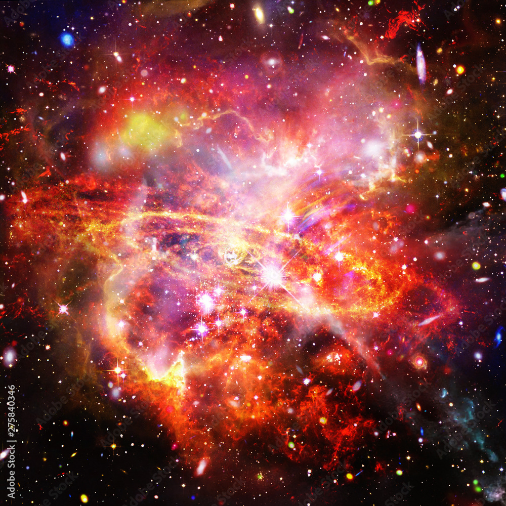 Fototapeta premium Galaxy and stars. The elements of this image furnished by NASA.