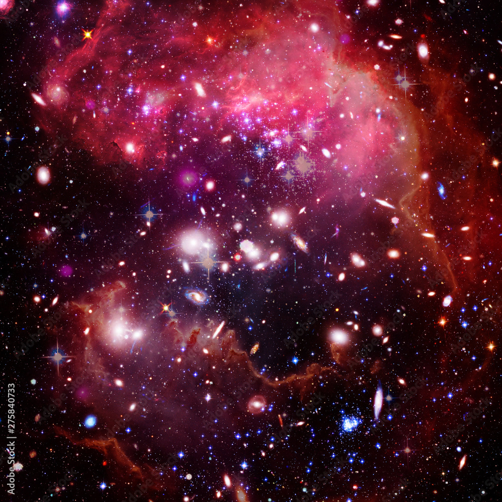 Cosmic galaxy background. Stars and cosmic gas.The elements of this image furnished by NASA.