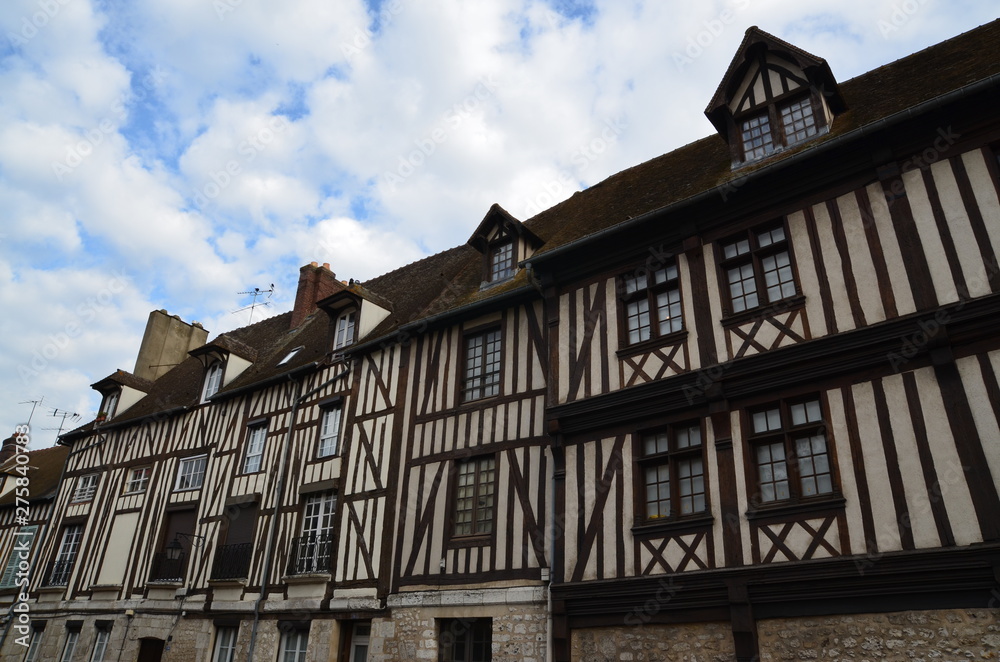 Old houses in Rouen Normandy