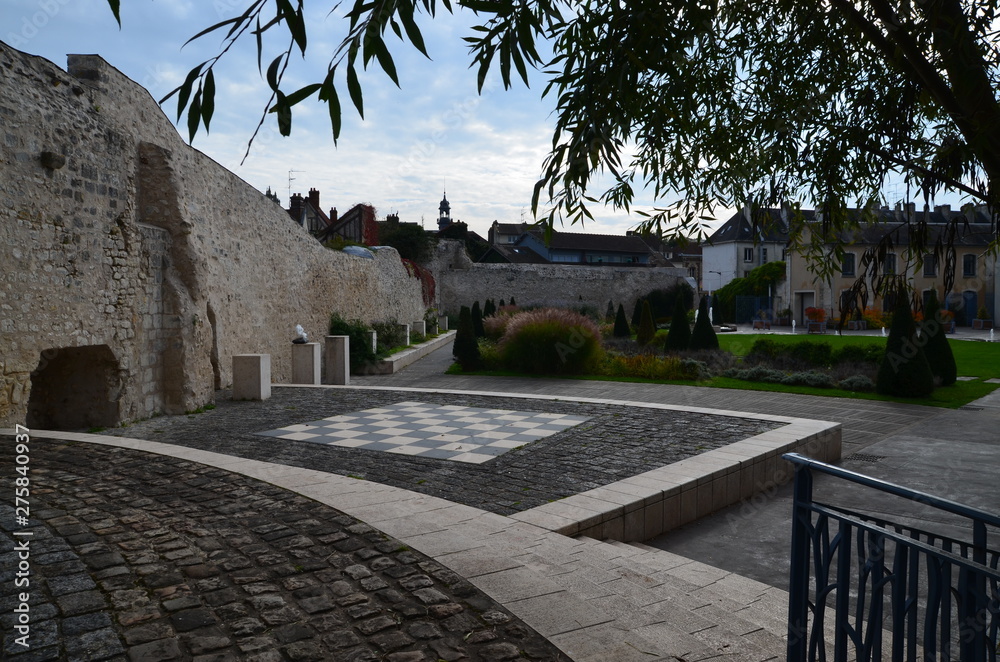 Fototapeta premium Stone walls in Rouen France