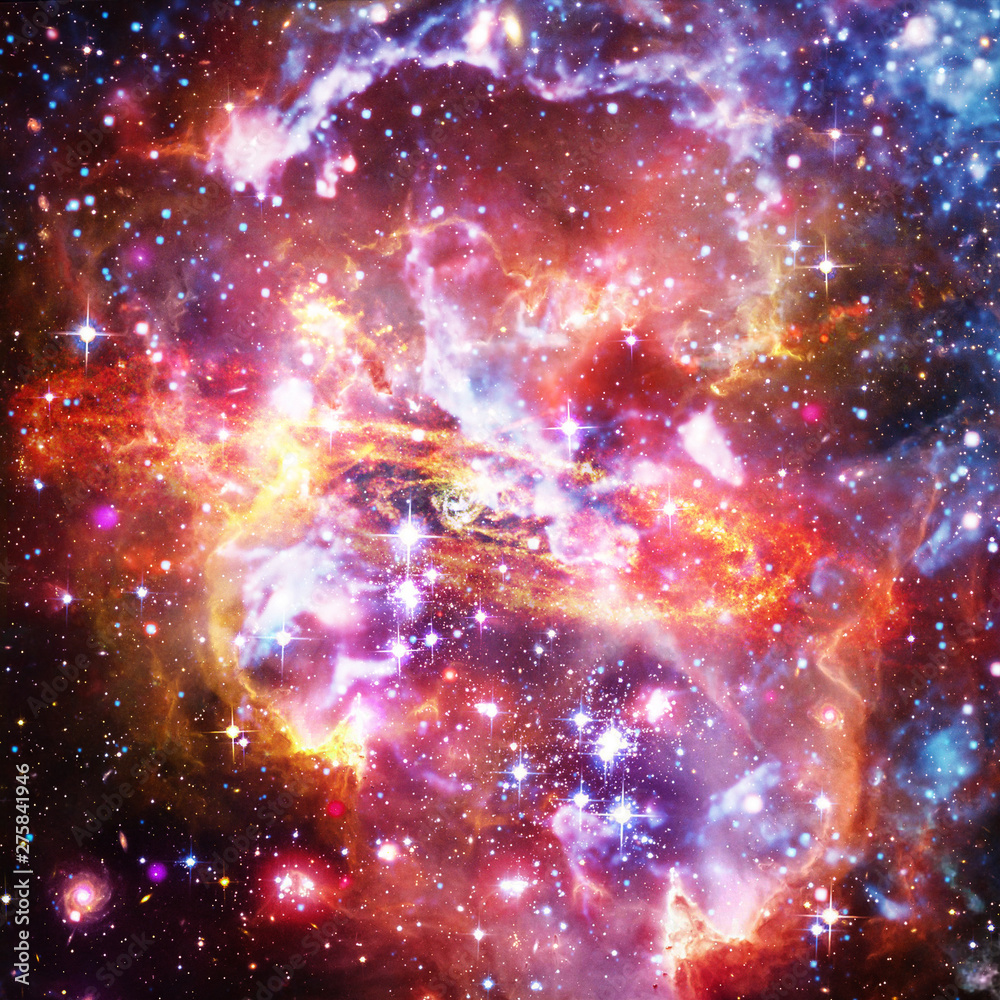 Naklejka premium Galaxy and stars. The elements of this image furnished by NASA.