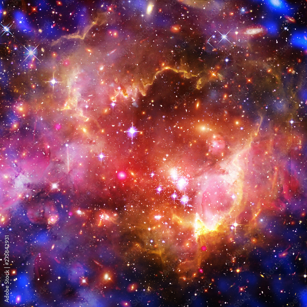 Fototapeta premium Galaxy and light. The elements of this image furnished by NASA.