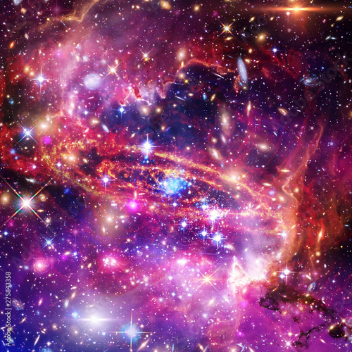 Galaxy  nebula and gas. The elements of this image furnished by NASA.