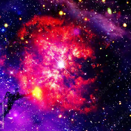 Starry outer space. The elements of this image furnished by NASA.