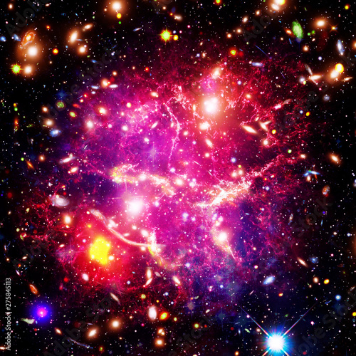 Spectacular galaxy with sars. Space gas. The elements of this image furnished by NASA.
