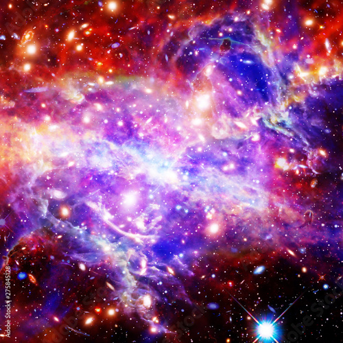 Fototapeta Naklejka Na Ścianę i Meble -  Spectacular galaxy with sars. Space gas. The elements of this image furnished by NASA.