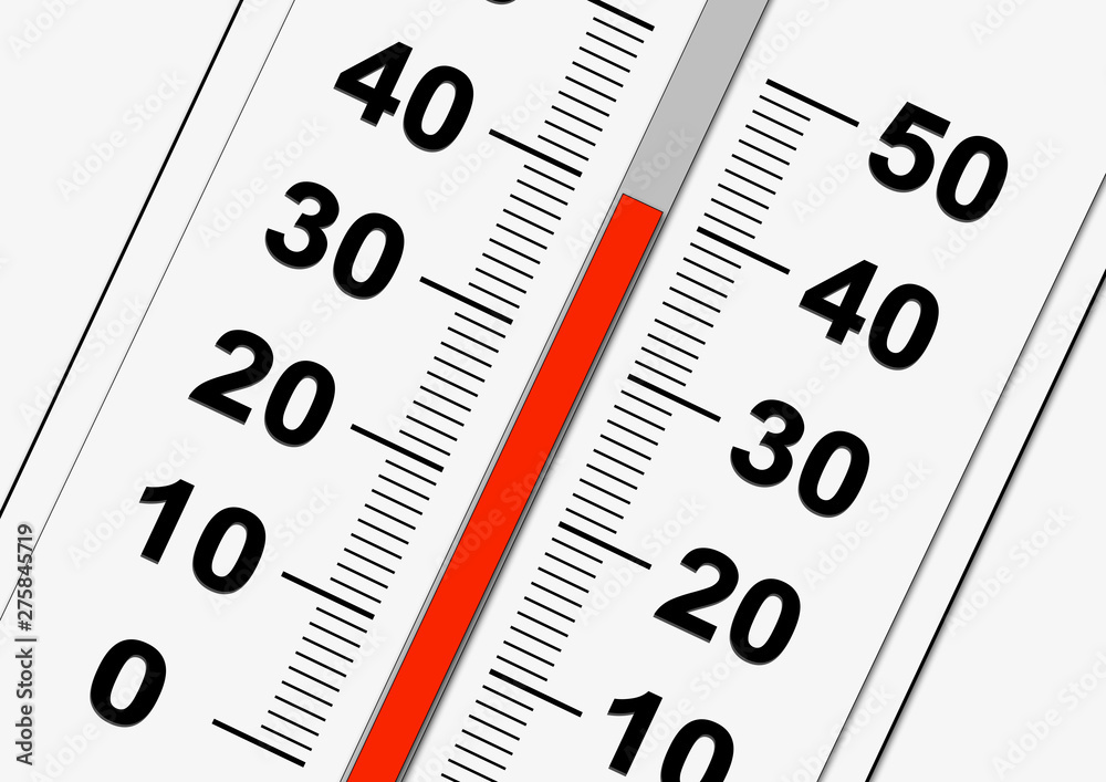 canicule thermometre 40 degres rouge canicule thermometre 40 degres rouge