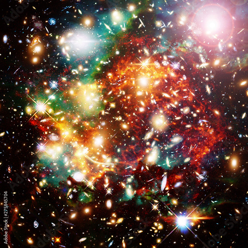 Galaxies. The elements of this image furnished by NASA.