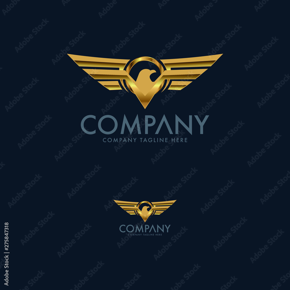 Creative Eagle and Phoenix Logo Template Creative Eagle and Phoenix Logo Template