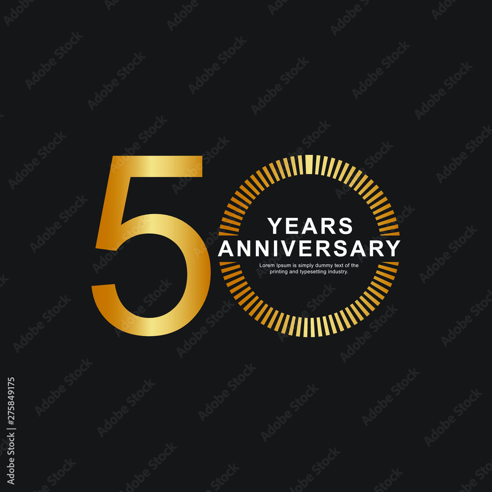 Fototapeta premium 0 Year Anniversary Vector Template Design Illustration