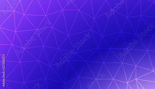 Abstract mosaic backdrop with triangles. Bright background for poster, banner, flyer. Vector illustration. Creative gradient color