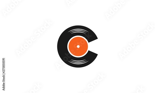 letter c disk logo