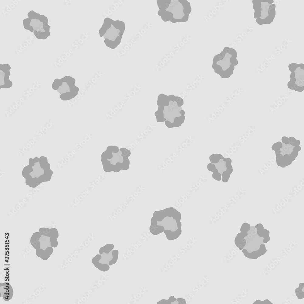 Vector illustration of seamless leopard pattern. Animal print