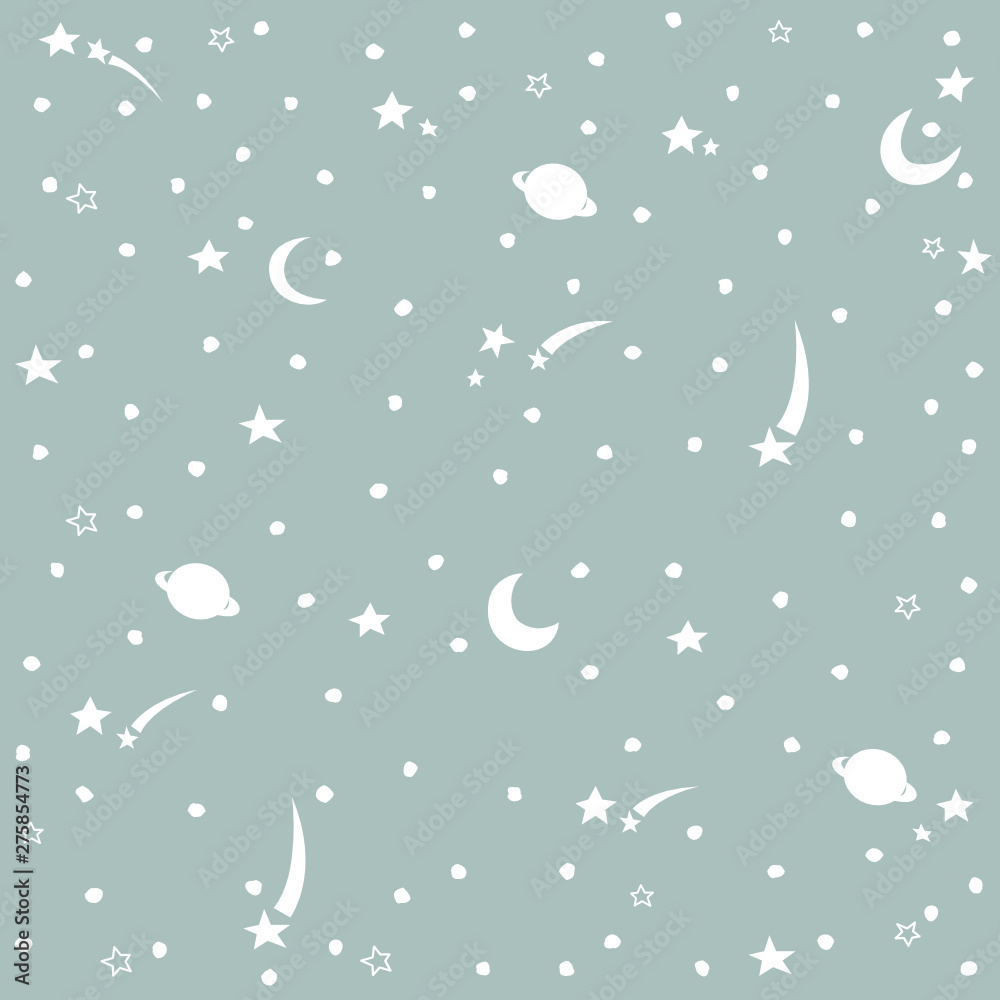 Seamless pattern with moon and star. Moon and star background Seamless pattern with moon and star. Moon and star background