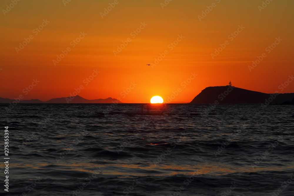 Seaside town of Turgutreis and spectacular sunsets Seaside town of Turgutreis and spectacular sunsets