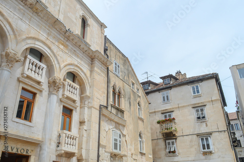 Peristil of Diocletian's palace. in Split on June 15, 2019. Some episods of the Game of Thrones filmed there. © Vitali