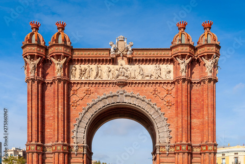 Arc de Triomf, Barcelona is a triumphal arch in Catalonia, Spain.