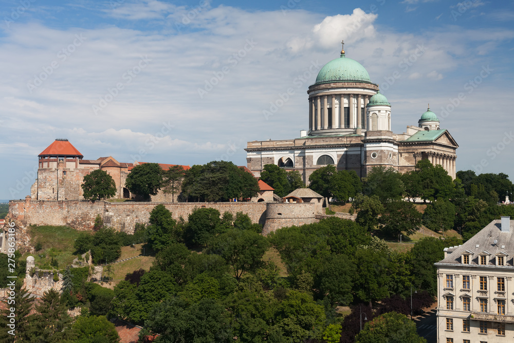 Cathedral of Virgin Mary and Saint Vojtěch in Esztergom, Hungary is the second largest basilica in Europe.