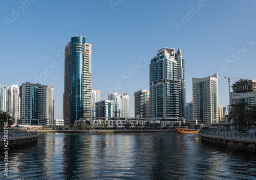 Dubai, UNITED ARAB EMIRATES, May 2019 - Beautiful view on Dubai marina. UAE © Сергій Вовк