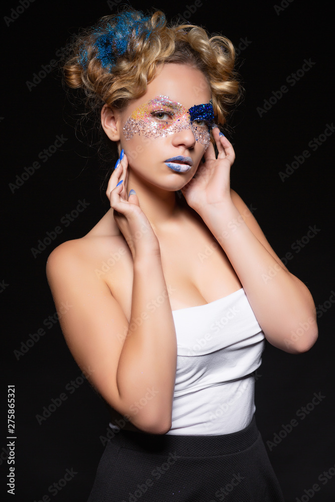 Portrait of a young beautiful blonde. Portrait of a young beautiful blonde.