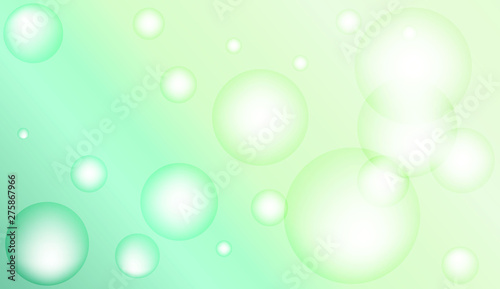 Background with bubbles. Design for your header page, ad, poster, banner. Pastel Gradient Color Vector illustration.