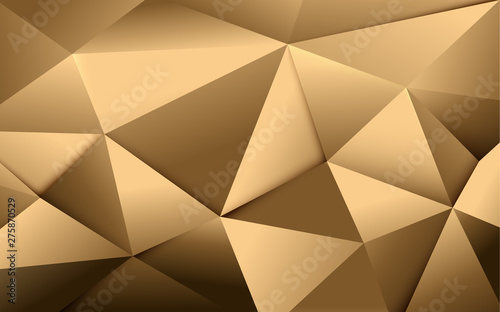Abstract gold polygonal and luxury pattern background © pickup