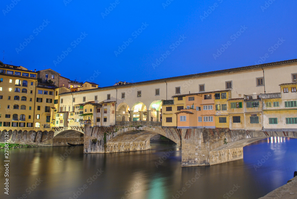the most beutiful bridge of florence italy