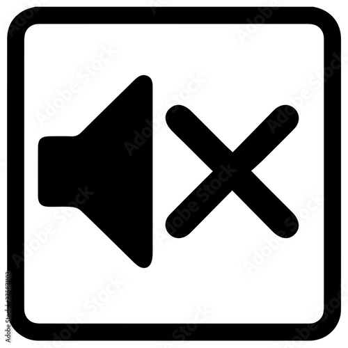 No sound vector sign