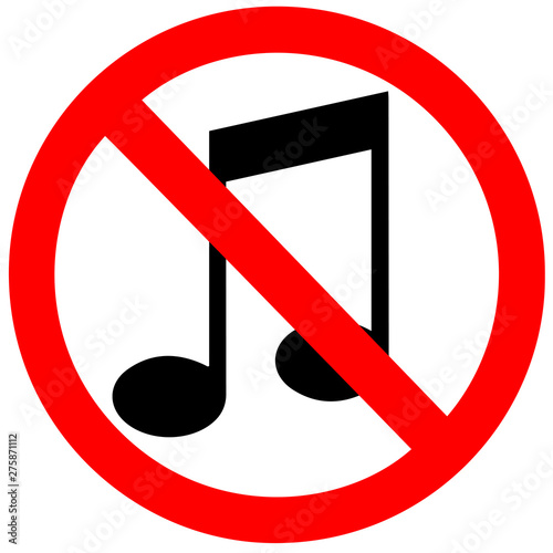 No sound vector sign