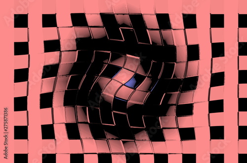  The graphic resource consists of a pink partially twisted cell with a black center.