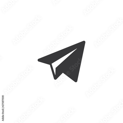paper plane icon logo