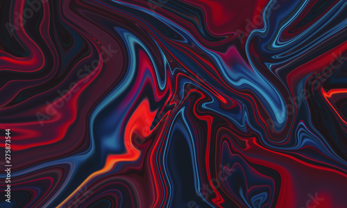 Blue Red Marble Texture Abstract Vibrant Liquid Background 