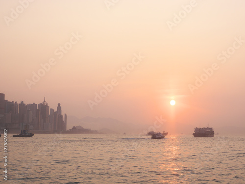 People's Republic of China Hong Kong Special Administrative Region victoria harbor morning