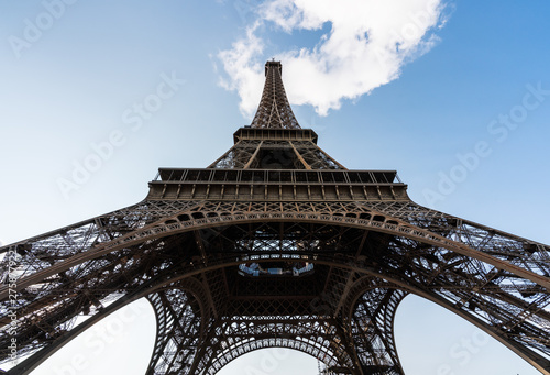 Eiffel Tower, famous landmark and travel destination in Paris, France
