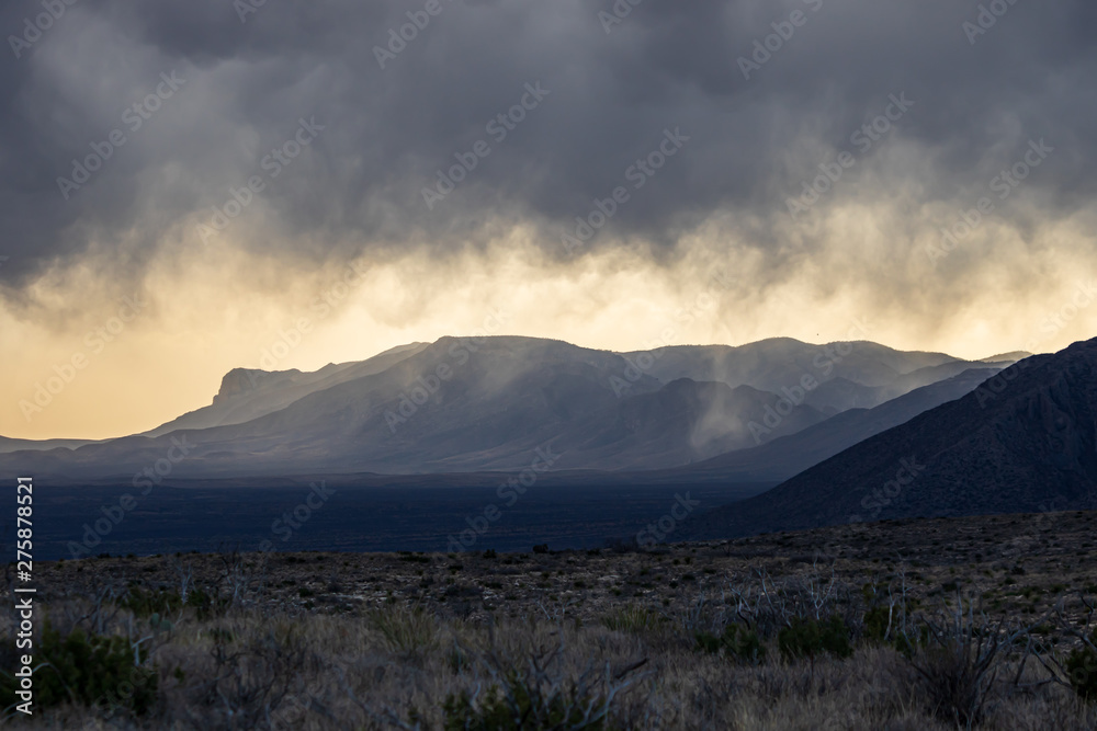Storm clouds over the Guadalupe Mountains Storm clouds over the Guadalupe Mountains