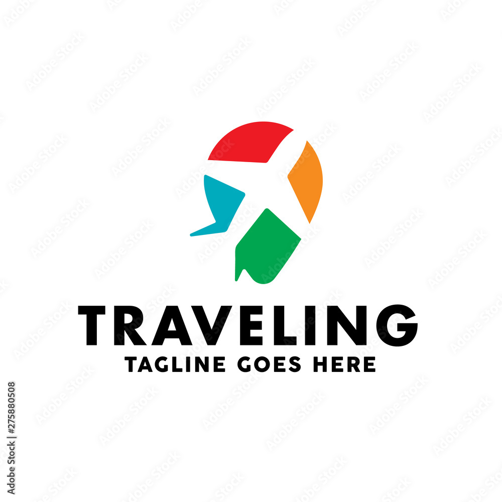 Travel Logo Design Concept of Airplane Icon with Pin Map And Navigation Symbol. Traveling Logo Vector for Vacation, Adventure, Tour And Holiday. Travel Logo Design Concept of Airplane Icon with Pin Map And Navigation Symbol. Traveling Logo Vector for Vacation, Adventure, Tour And Holiday.