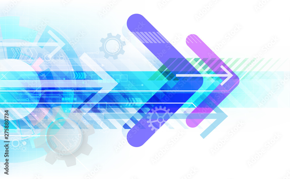 Abstract futuristic technology background with various elements. Structure pattern icon backdrop. Vector illustration.