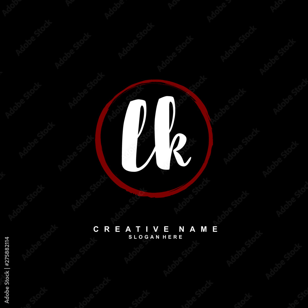 L K LK Initial logo template vector. Letter logo concept L K LK Initial logo template vector. Letter logo concept