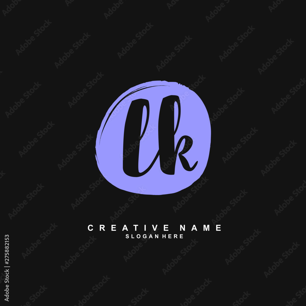 L K LK Initial logo template vector. Letter logo concept L K LK Initial logo template vector. Letter logo concept