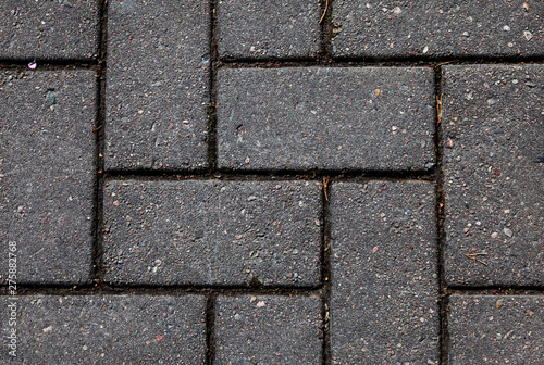 paving laid in geometric pattern