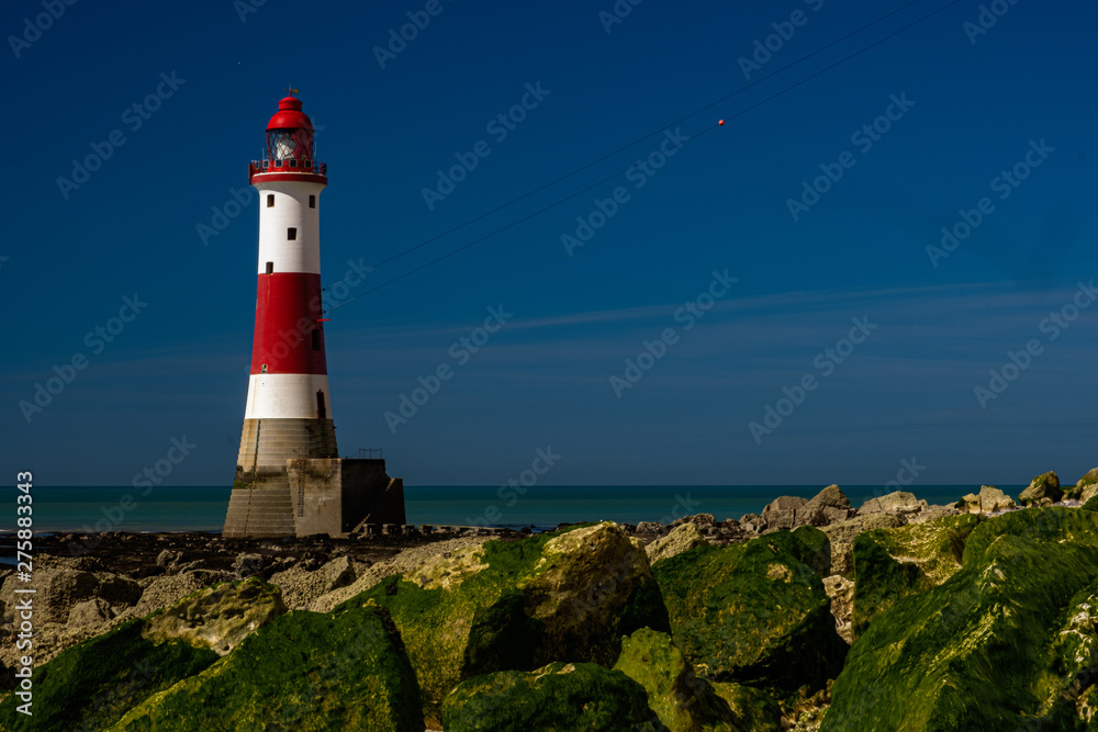Beachy Head Lighthousew with deep blue sky