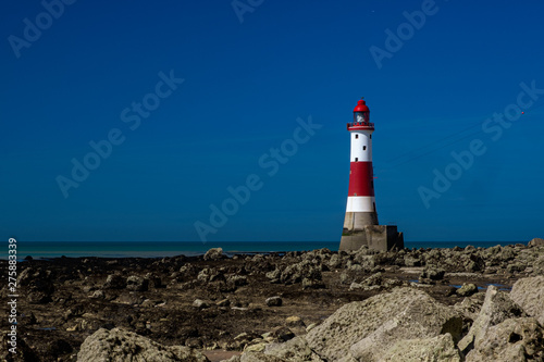 Beachy Head Lighthousew with deep blue sky