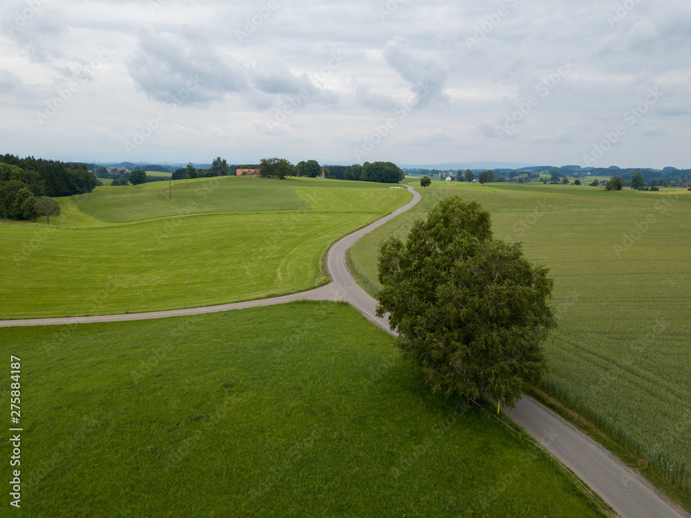 Naklejka premium Allgäu Wolfegg Kirche von oben